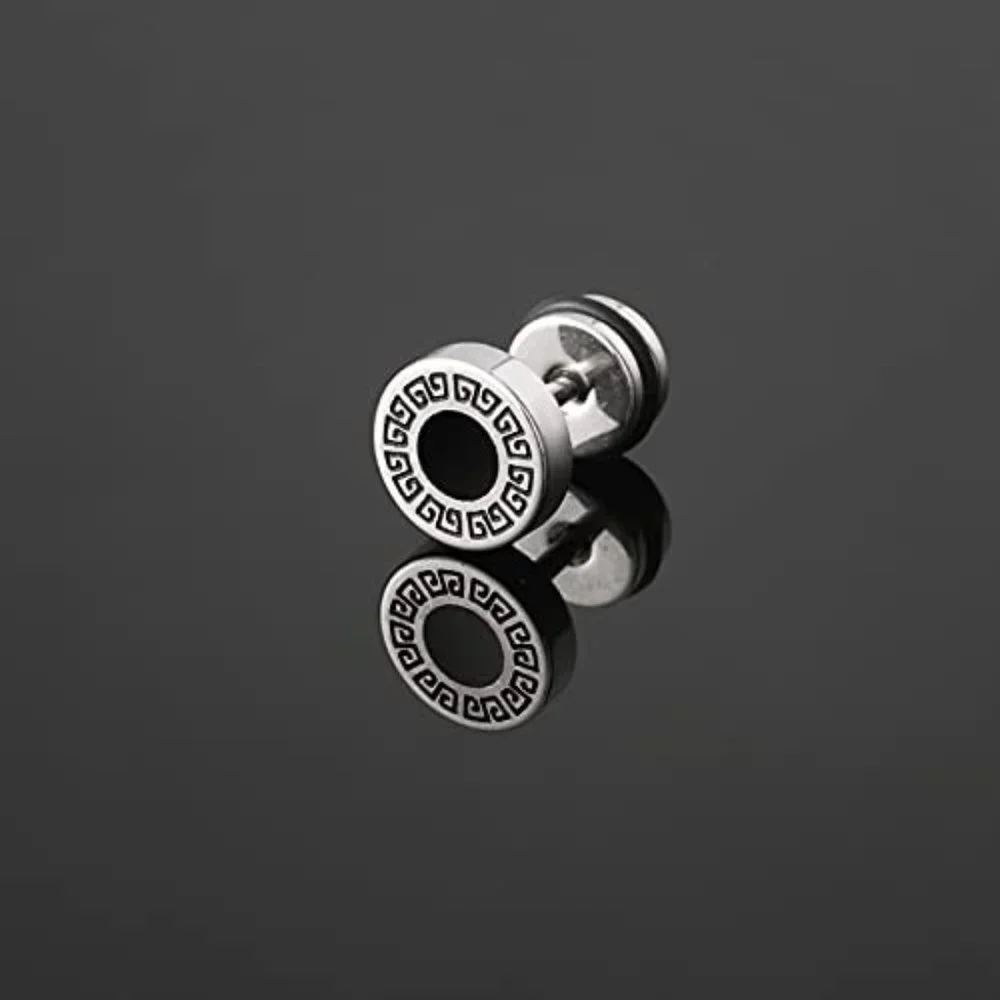 PUNK Goth Stainless Steel Stud Earrings